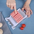 thumbnail image 2 of Wovilon Luncheon Meat, Stainless Steel Wire, Cut Into 10 Slices For Eggs, Ham, Banana, Soft Food (White), 2 of 4
