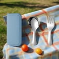 thumbnail image 4 of Tableware 304 Stainless Steel Fork and Spoon Set Outdoor Picnic Camping Travel Portable Kitchen Utensils, 4 of 5
