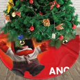 thumbnail image 3 of Falda para árbol de Navidad de Inside Out, suave y divertida, collar para árbol de Navidad, decoración navideña de estilo rústico, 30", 3 of 4