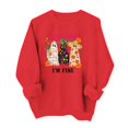 thumbnail image 7 of Womens Halloween Crewneck Sweatshirt Cute Ghost Spooky Tops Womens Halloween Sweatshirt, Vintage Witch Graphic, Oversized Sweatshirt, Long Sleeve Pullover, Casual Fashion, Fall Tops, 7 of 7