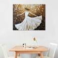 thumbnail image 2 of Chilfamy Fall Decor Ballerina Girl Canvas Wall Art Picture 20x16in for Living Room Bedroom 20x16in, 2 of 3