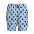 thumbnail image 6 of Daiia french Bulldog Face Mens Woven Stretch Pajama Short,Short Pajama Pants-XX-Large, 6 of 7
