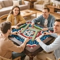 thumbnail image 7 of Mandala Mahjong Mat for Table, 31.5*31.5in Anti Slip American Mahjong Table Cloth, Noise Reduction, Neoprene Mah jongg Mat with Carrying Bag & 3 Dices, Mahjong Accessories Gift, Board Tile Games Mats, 7 of 7