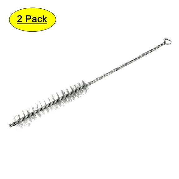 Uxcell 20mm Dia Steel Wire Tube Cleaning Brush 2 Pack