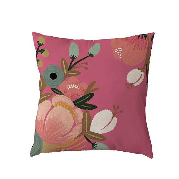 Back Cushion Yellow Bed Cushion Waist White Cushion Cover Green Leaf Pillow Cover Sofa Pillow