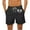 Black, variant on WAVSUF Summer Drawstring Shorts for Mens Elasticity Short Pants Fashionable Casual Black Size 4XL
