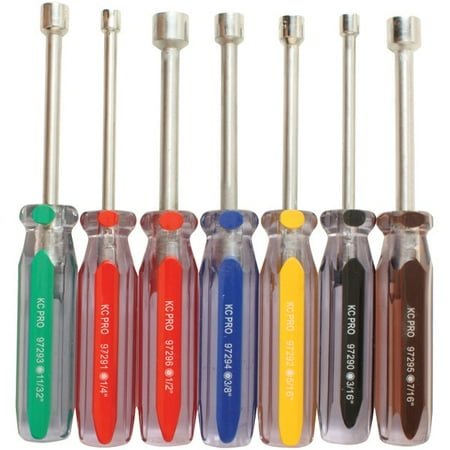 KC Professional Hollow-Shaft Nut Driver Set (7-Piece)