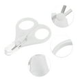 thumbnail image 3 of Unique Bargains 1 Pc Portable Short Handle Nail Scissors Toenail Clippers for Child 3.15"x2.24"x0.39" White, 3 of 6