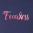 thumbnail image 5 of Wild Bobby, Fearless Pink Ribbon Support Warrior Women, Breast Cancer Awareness, Women Tri-Blend Racerback Tank Top, Vintage Navy, Small, 5 of 5