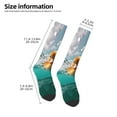 thumbnail image 2 of Fotbe Underwater Swimming Duck Calcetas Divertidas Estampadas para Hombre y Mujer, Calcetas de Algodón hasta la Rodilla para Caminar, Correr, Enfermería y Embarazo, 2 of 6