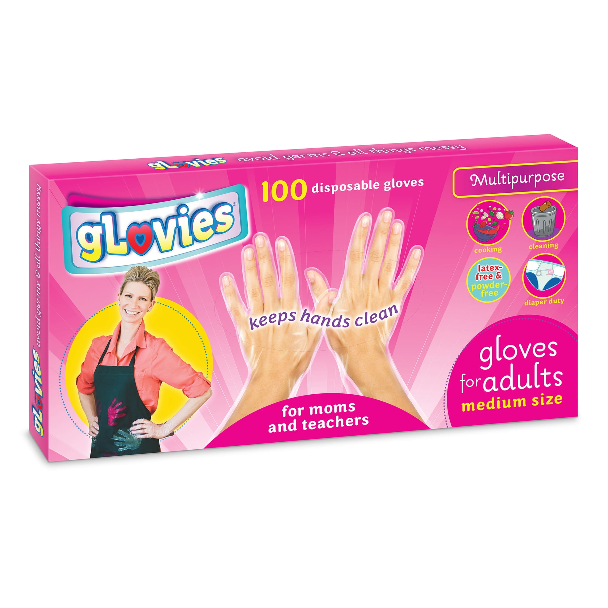 gLovies Mulitpurpose Disposable Gloves for Adults Pack of 100