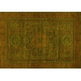 thumbnail image 1 of Ahgly Company Machine Washable Indoor Rectangle Abstract Yellow Modern Area Rugs, 2' x 4', 1 of 4