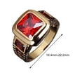 thumbnail image 5 of Opvise Ring Square Shape 4 colors Stainless Steel Business Man Ring for Daily Life, 5 of 8