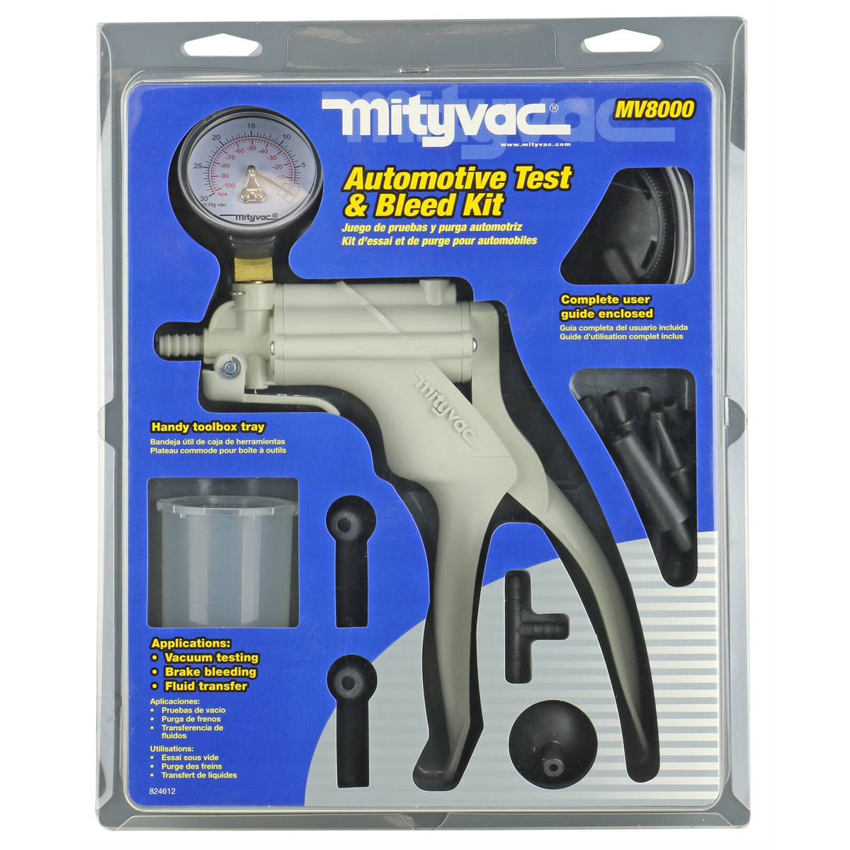 Mityvac MV8020 Automotive Brake Bleeding Kit – One-Person Operation