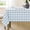 Light Blue and White, variant on Checkered Tablecloth Rectangle Gingham Table Cloths Waterproof Wrinkle Free Buffalo Plaid Table Covers Washable for Dining, Parties & Outdoor Picnic(52"×70")