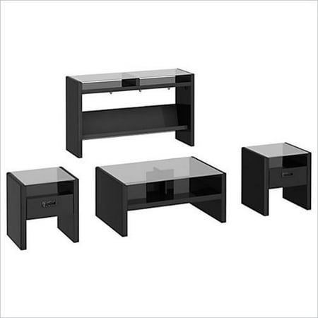 Kathy Ireland By Bush New York Skyline 4 Piece Coffee Table Set In Kathy Ireland By Bush New York Skyline 4 Piece Coffee Table Set In Modern Mocha