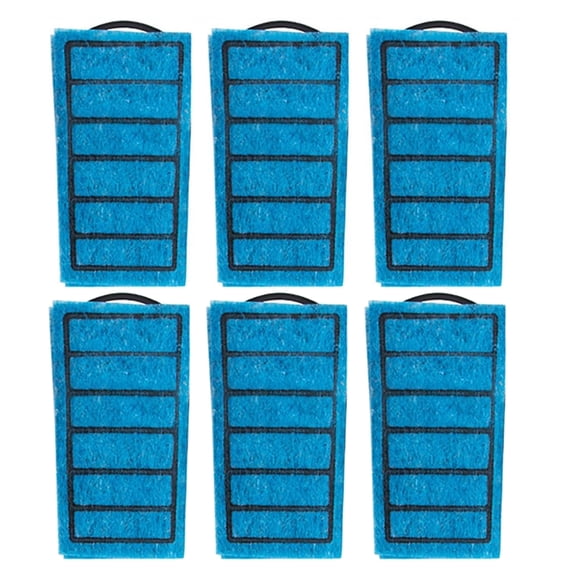 Qzbhct 6 Pcs Aquarium Turtle Filter Cartridge for 5 to 40 Gallon Tank Filter Pad Replacement