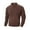 Coffee, variant on Long Sleeve Shirt for Men Classic Henley Button Slim Fit Pullover Tops Casual Fleece Lightweight Solid Color Fall Shirts