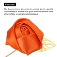 thumbnail image 4 of 6 Pcs Ramilletes de Rosa para Novios Alfileres de Ramilletes para Hombres Ceremonia de Boda Aniversario Cena Formal Fiesta Naranja, 4 of 5