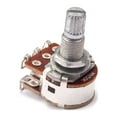 thumbnail image 2 of ORDDIART 1Set Mn50k Split Shaft Audio Taper Potentiometer Dual Pot Metal Guitar Volume Control 0.9x1.1x0.7 Inch, 2 of 8