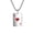 Red Heart no chain, variant on Luck Necklace for Men Minimalist Poker the Ace Player Street Chain Red Heart with chain
