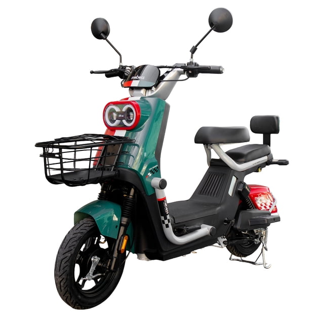Moboss Bicicleta Electrica para Adultos Bicimoto Electrica Potencia Maxima del Motor 500 W Bateria 60V 20AH Verde