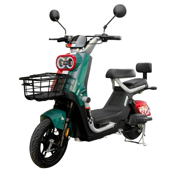 Moboss Bicicleta Electrica para Adultos Bicimoto Electrica Potencia Maxima del Motor 500 W Bateria 60V 20AH Verde