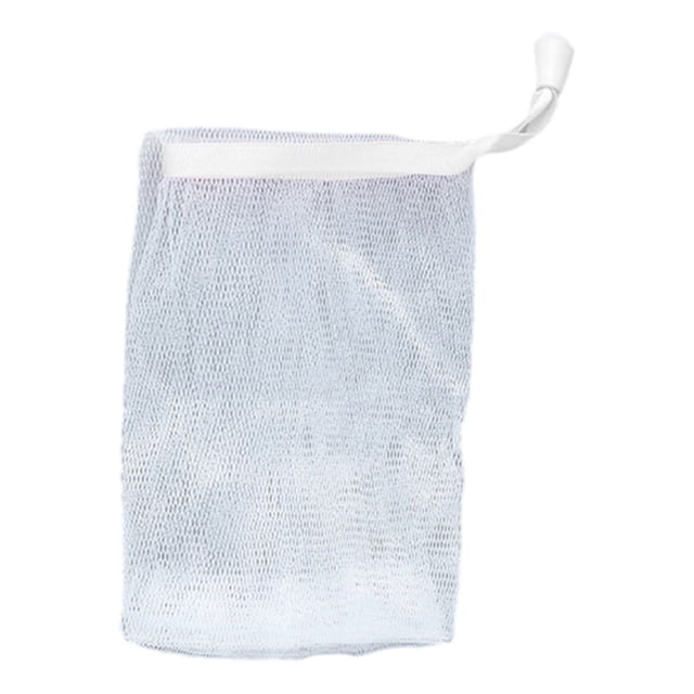 Naiovety Bolsas de jabón de gel de ducha Limpiador facial Red de burbujas para el cuerpo Bolsa con cordón de espuma hecha a mano para Type3 NO3