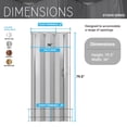 thumbnail image 4 of Techni Home Studio Series 36" W PVC Foldable Accordion Doors, Walnut RTA-ST36FD-WAL, 4 of 7