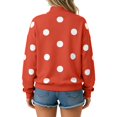 thumbnail image 3 of Womens Polka Dot Sweatshirts Neck Long Sleeve Pullover Tops Oversized Drop Shoulder Loose Fit Soft Cute Graphic Print Y2K Casual Fall Fashion Outfits, 3 of 7