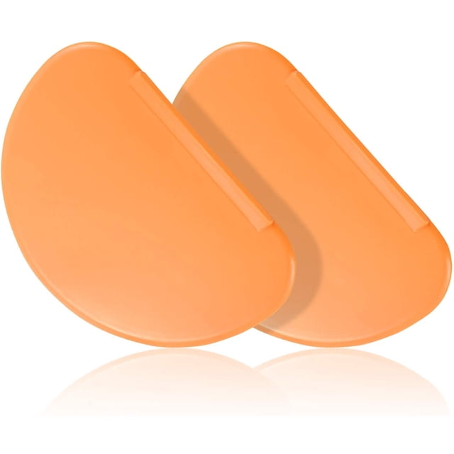 2 piezas de raspador de masa de cuenco flexible, espátula multiusos, raspador curvo para repostería, raspador de cuenco de borde plano, cortador para glaseado de pasteles, pan, fondant