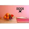 thumbnail image 1 of Custom Decals Eggs Wall Art Size: 20 Inches x 40 Inches, 1 of 1