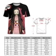 thumbnail image 2 of Kamado Nezuko Womens T-Shirt Round Neck Short Sleeve Tee Shirts Summer Breathable Tops Blouse L, 2 of 8
