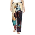thumbnail image 1 of Fotbe Cartoon Iceberg Bald Eagle Pantalones de Pijama para Mujer, Pantalones de Dormir, Pantalones Pj con Cordón y Bolsillos-X-Large, 1 of 6