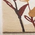 thumbnail image 3 of Safavieh Jardin Collection JAR322A Handmade Floral Premium Wool Area Rug, 4' x 6', Ivory / Multi, 3 of 3