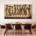 thumbnail image 5 of Pintura al óleo de una pieza de mujer africana sobre lienzo, imágenes de arte de pared abstracto de gran tamaño para sala de estar, decoración del hogar vintage, sin marco, 5 of 5