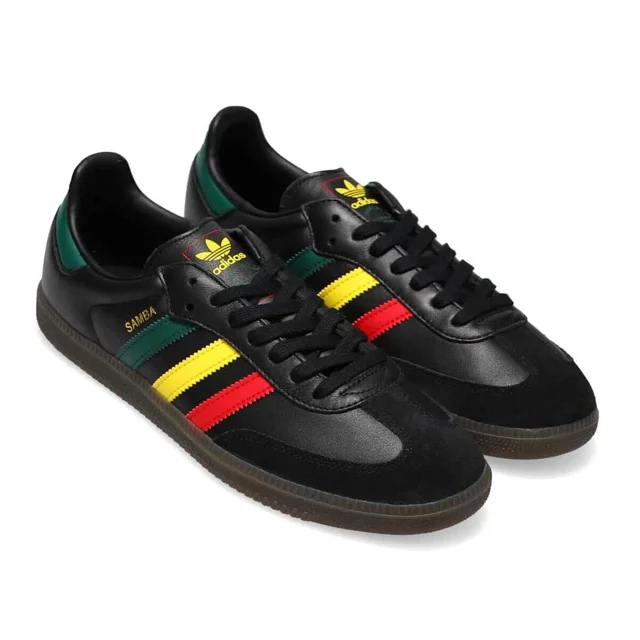 Adi - das Samba OG Sneakers Jamaica Rasta Retro Black Trainers Originals Men Shoes