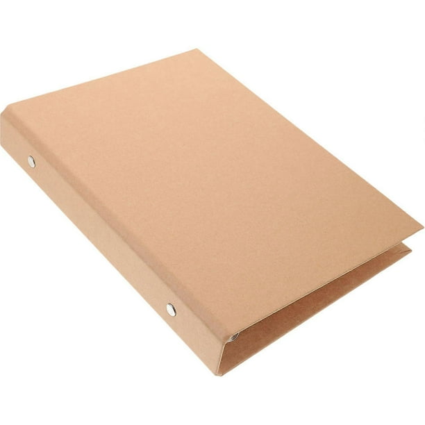 Binder Cover Binder Notebook Binder Cover Kraft Paper Binder Reusable Notebook Shell (A5)