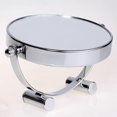 thumbnail image 4 of Makeup Mirror/Cosmetic Mirror, 360 Swivel - Double Sided: Normal and x10 magnification. Standing Mirror, Shaving Mirror, Bathroom Mirror, chrome, 4 of 5