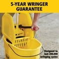 thumbnail image 3 of Rubbermaid Commercial Products WaveBrake 35 Quart Down Press Bucket and Wringer, Yellow, 3 of 6