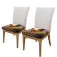 thumbnail image 2 of Fuzoiu Country Farm Morning Rooster Print Square Cushion Cover,Couch Cushion Covers, Stretch Seat Slipcover for Dining Chairs, Banquets, and Home Decor-Two Pieces, 2 of 7