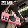 thumbnail image 4 of FITO for Samsung Galaxy S25 Ultra Case [ Rotatable Kickstand | Soft Anti-Scratch Microfiber Lining | Compatible with MagSafe] Silicone Phone Cover - Pink, 4 of 8