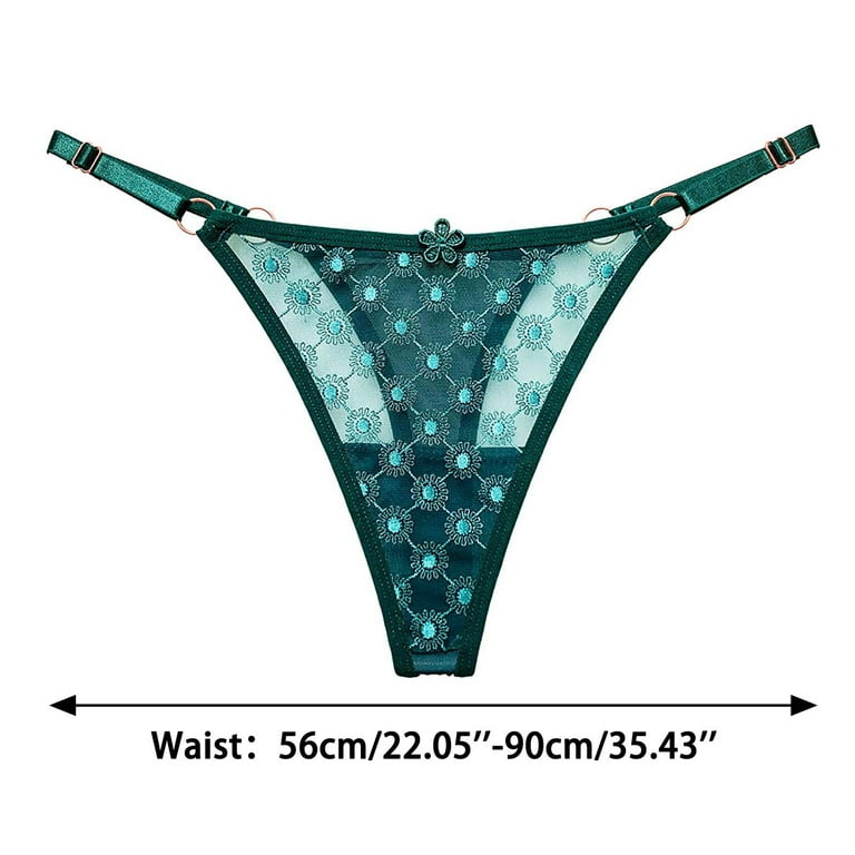 wanyng women comfortable girls underwear jacquard thin mesh thong
