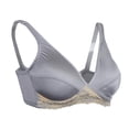 thumbnail image 1 of STARTIST Cotton Nursing Bra Wireless Maternity Breastfeeding Bra Gray L, 1 of 9