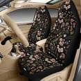 thumbnail image 3 of Xixirimido Car Seat Covers for Front Seats 5Pcs Car Accessories with Seat Belt Covers & Center Console Cover Universal Fit for SUVs,Vans,Trucks,Sedans, Cottagecore Mushroom Fern, 3 of 8