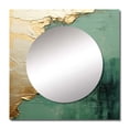 thumbnail image 2 of Designart "Meditative Minimalism II" Abstract Painting Square Mirror Wall Decor Modern - Large Beige Square Bathroom Mirror - Square Printed Wall Mirror Art, 2 of 5