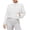 White, variant on Womens Sports Jacket Full Zip Up Long Sleeve Lightweight Mesh Windbreaker Workout Track Jacket With Pockets Activewear Running Gym Coat S-XL