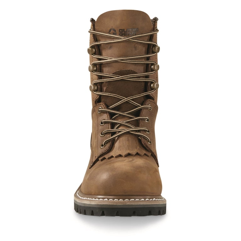 Guide Gear Saw Tooth Steel Toe Logger, Brown Leather Men\'s Boots Amazon.com: Guide Gear Men main image 3