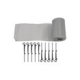 thumbnail image 1 of Mosiee 6.1M Mesh Aluminum Gutter Guard Covers Anti-Falling Net Screen Protection For Diy Cutting Leaf Rain Garden Eaves Net Shield, 1 of 9