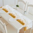 thumbnail image 1 of EREHome Décoration Blanche et Dorée pour Chemin de table de Fête Nappe de table à Thé 14x72 Pouces, 1 of 1